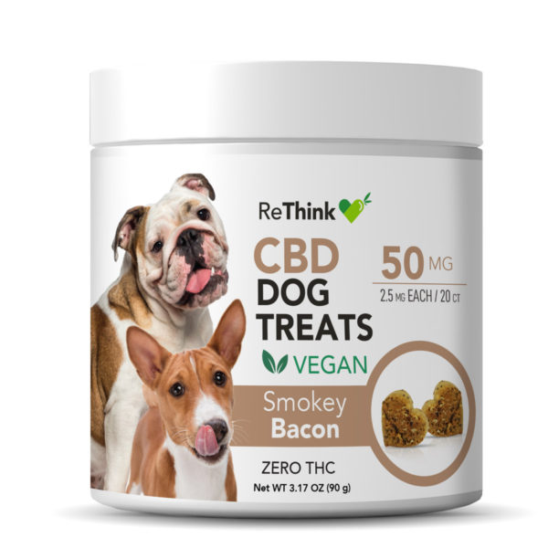 Rethink Hemp Cbd Dog Treats – Smokey Bacon Flavored
