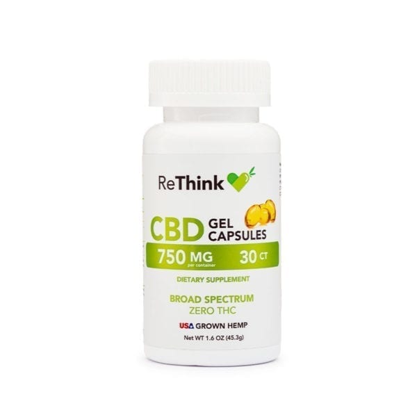 ReThink 750mg CBD Soft Gel Capsules