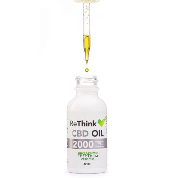 ReThink 2000mg CBD Oil Tincture - 30ml Bottle
