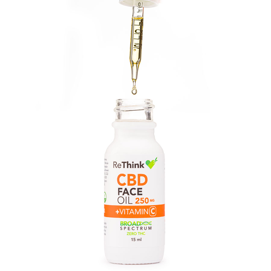ReThink 250mg All Natural Face Oil + CBD & Vitamin C