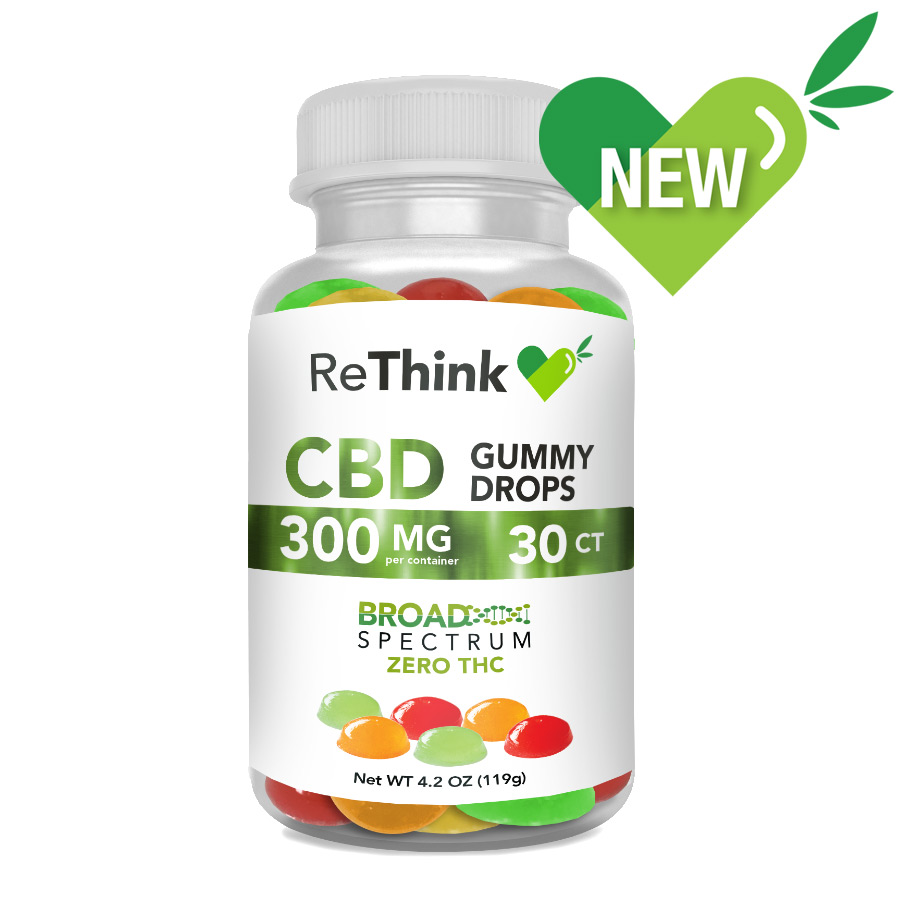 Buy ReThink CBD Hemp Gummy Drops Online (300mg) | CBD ReThink