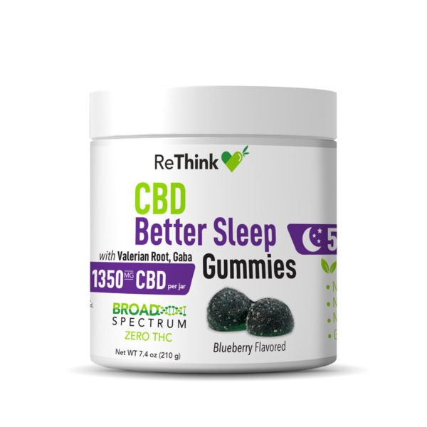 ReThink 1350mg Sleep CBD Gummies + 150mg CBN - 30CT