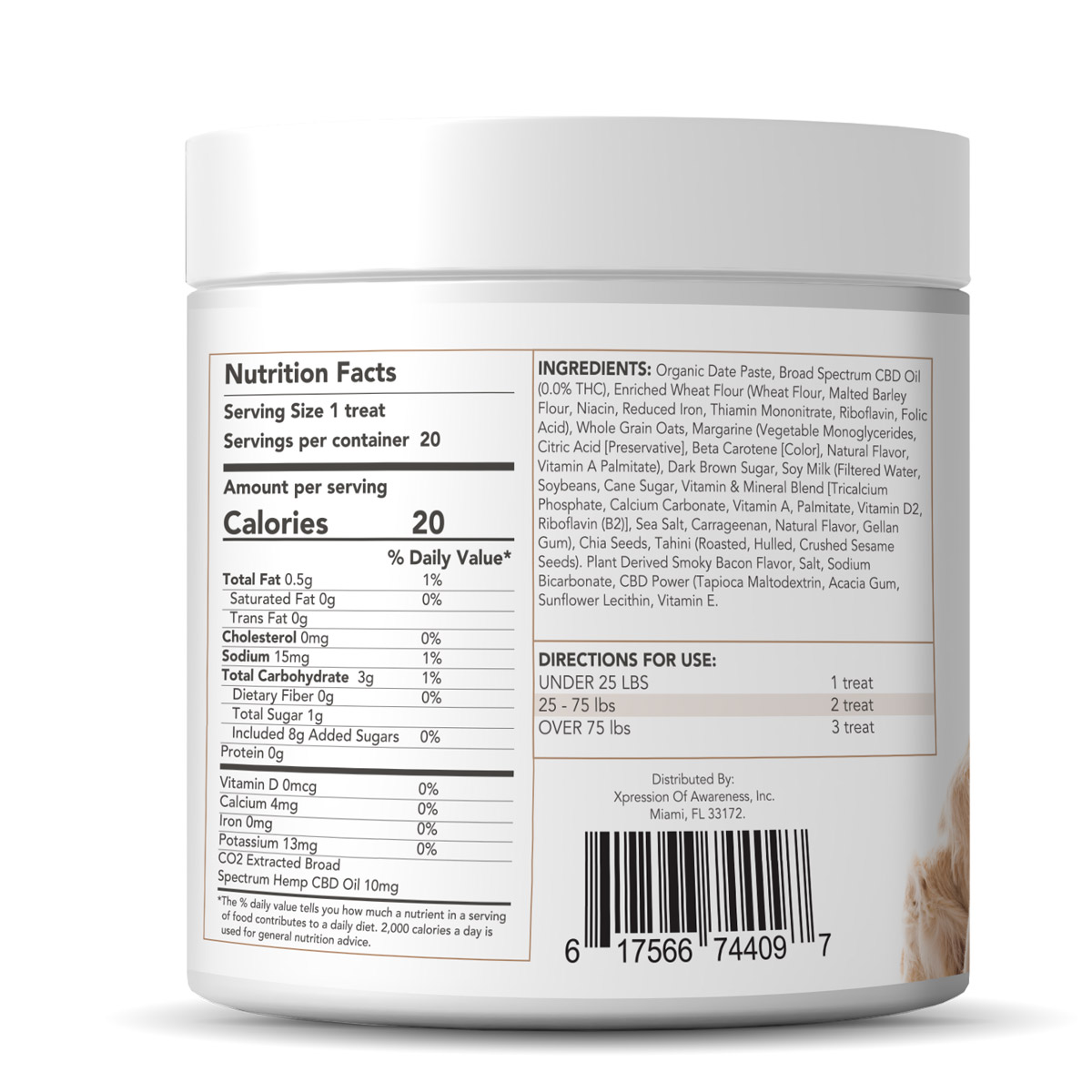 ReThink 200mg Vegan CBD Dog Treats - Smokey Bacon - 20ct