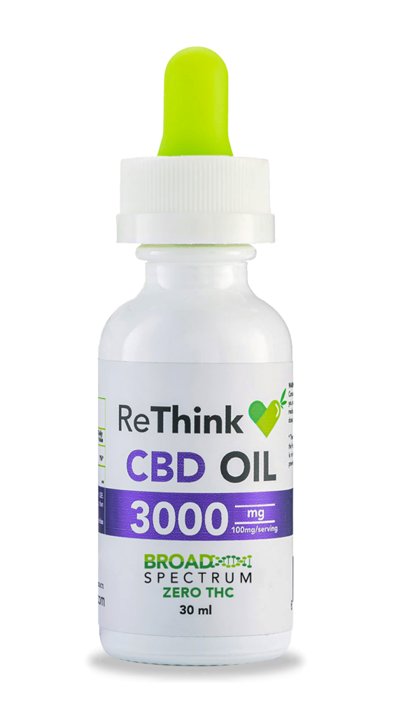 Cbd Oil By Cbd Rethink | Rethink 3000Mg Cbd Oil Tincture - 30Ml Bottle