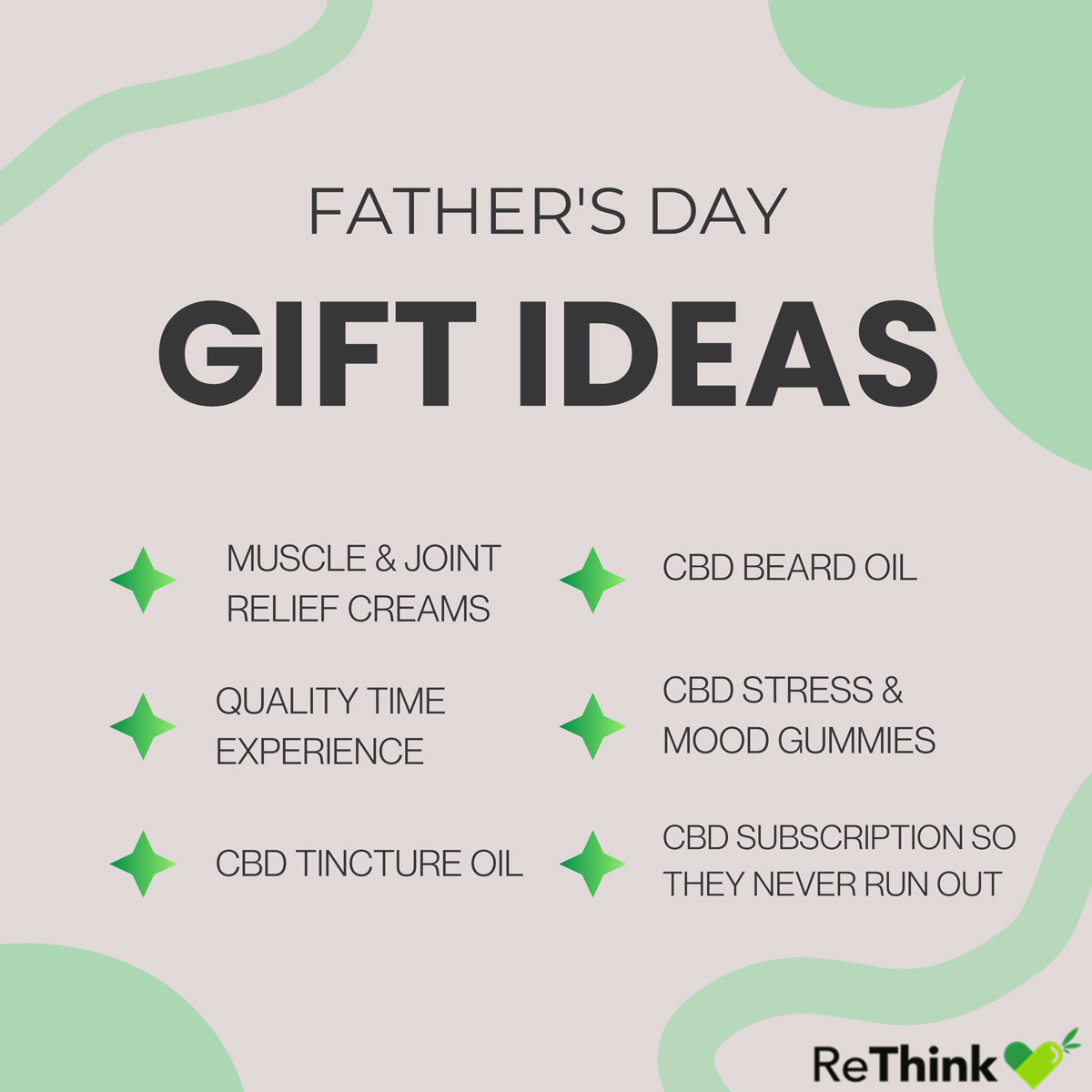 Blue Modern Fatherss Day Gift Ideas