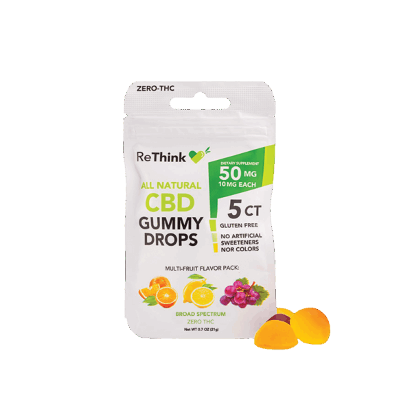 73912 CBD Gummy Drops 5ct Open 1