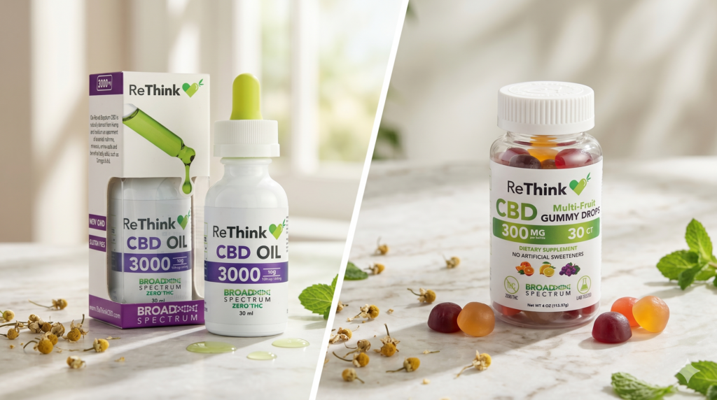 CBD oil vs gummies comparison for wellness routine